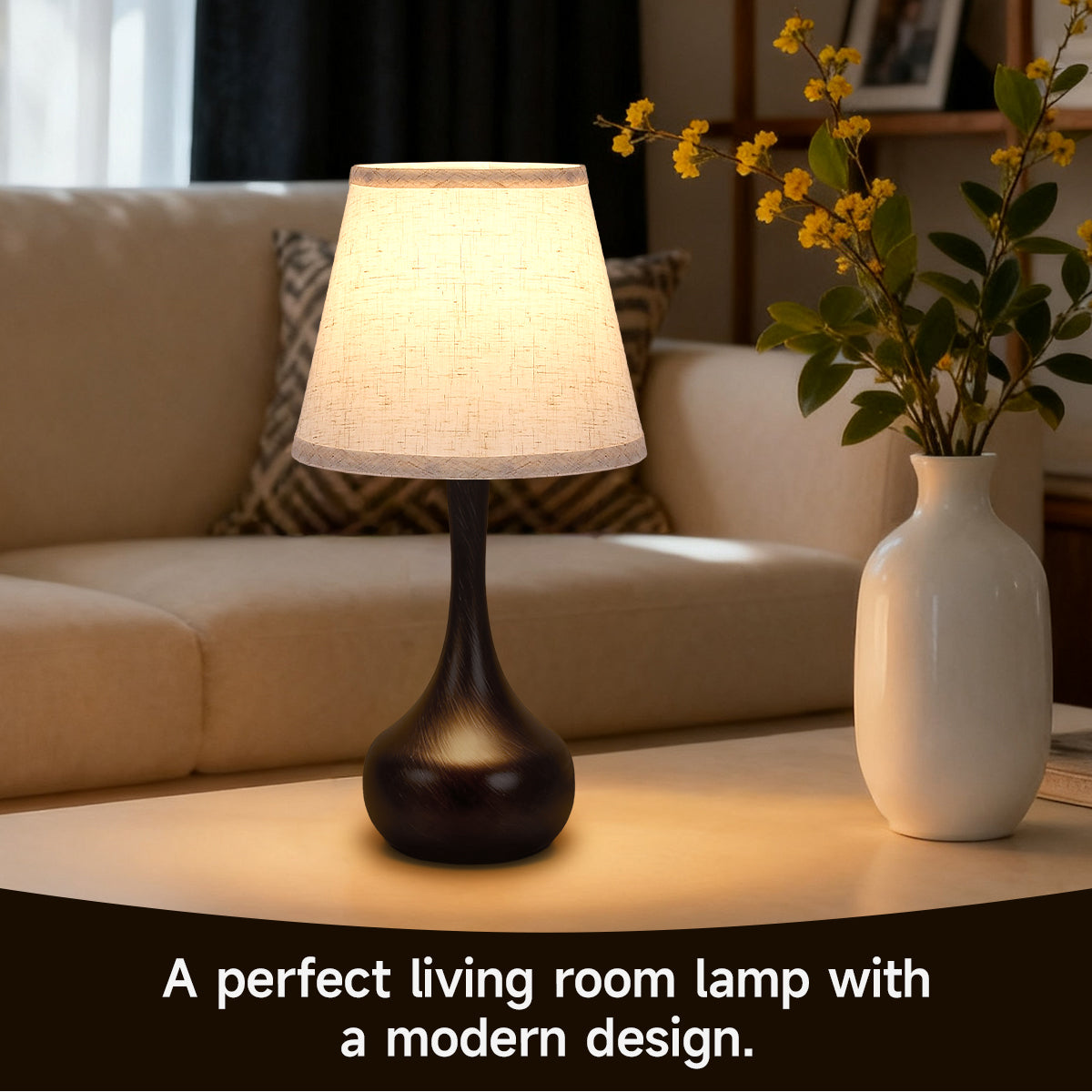 Touch Lamps For Nightstand Bedside Lamps Set Of 2, 3 Way Dimmable Light For Bedoom, Desk, Living Room,Sofa Table-LED Bulbs Included