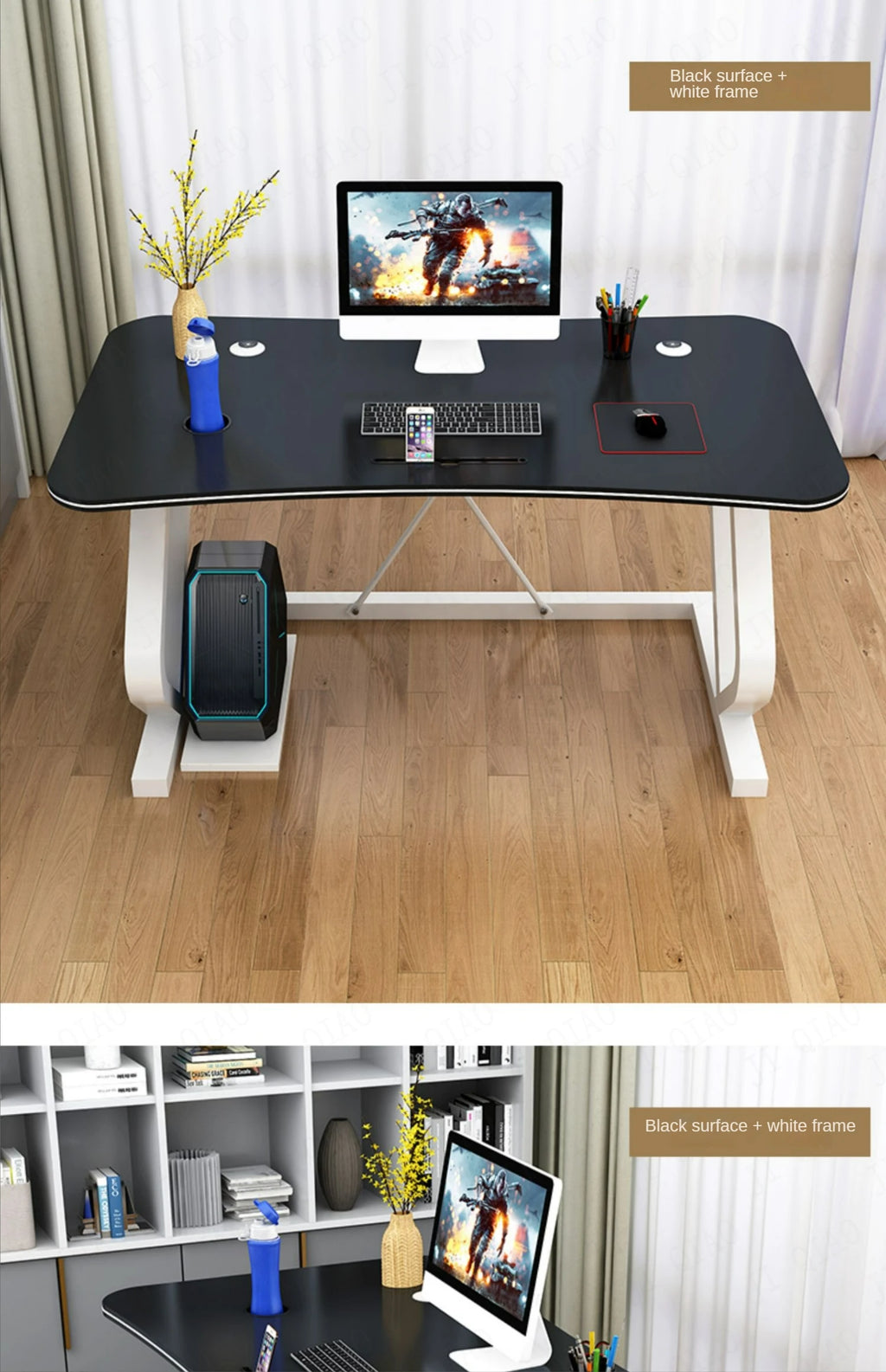 Office Work Desk desktop Computer Gamer Desk Bedroom Room Desks Simple Modern Bedroom Students Learn to Write and Store Desk