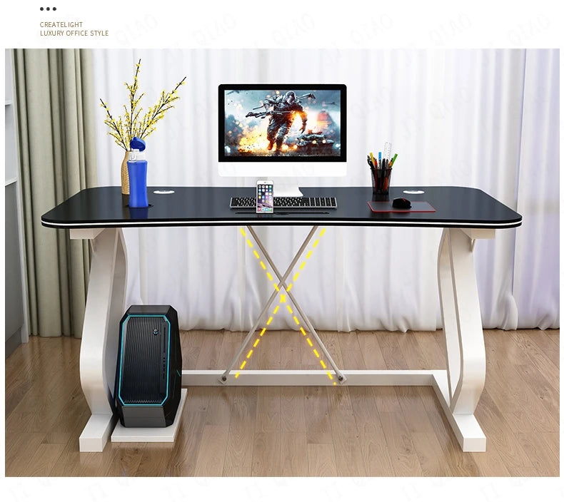 Office Work Desk desktop Computer Gamer Desk Bedroom Room Desks Simple Modern Bedroom Students Learn to Write and Store Desk