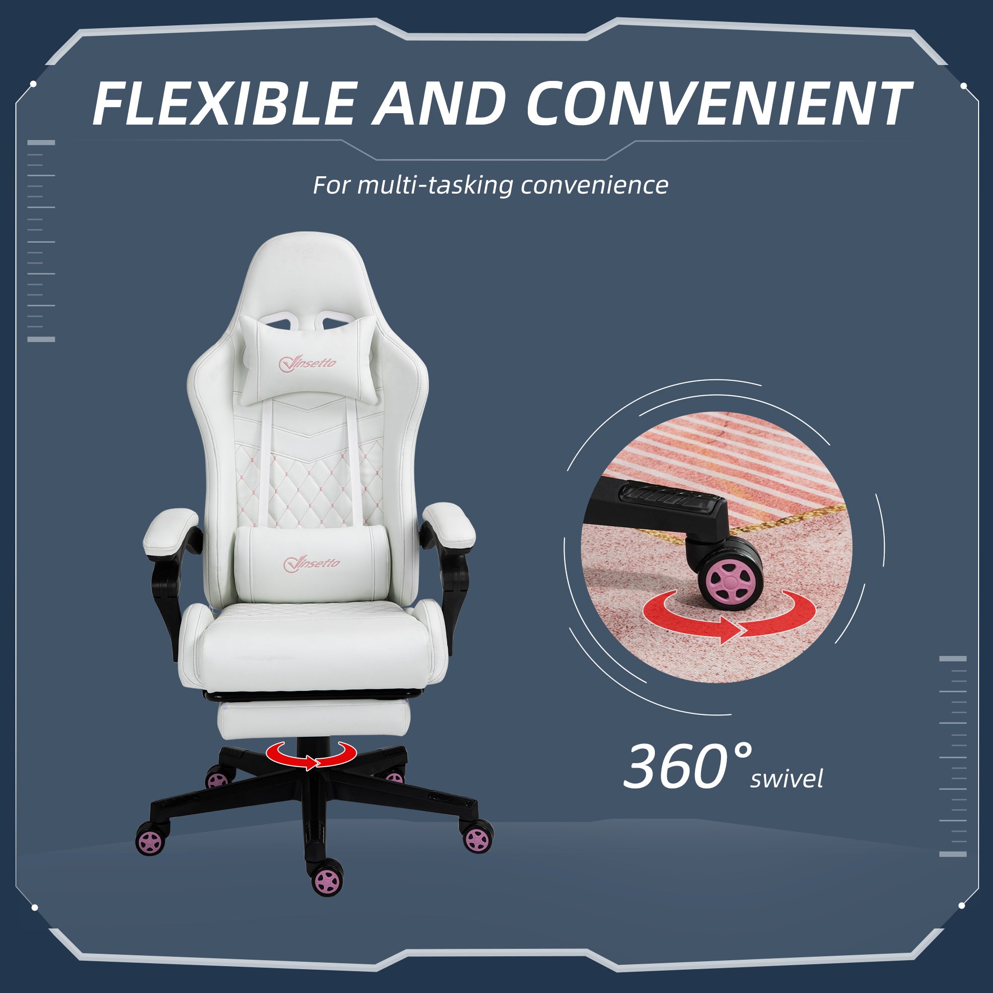 High Back PU Leather Gaming Chair