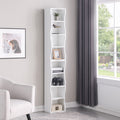 8-layer Adjustable Shelf Ultra-thin Bookshelf With A Wavy Border Design, Which Is More Aesthetically Pleasing, Is Suitable For High And Narrow, Display And Multi-functional Bookshelves In Home Offices